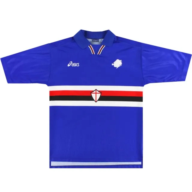 1996-97 Sampdoria Asics Home Shirt XL - Sampdoria / Very Good 