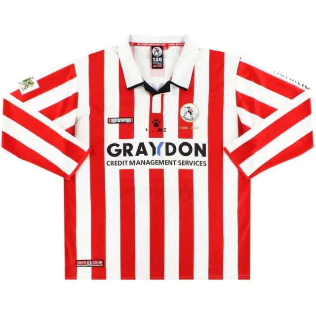 2008-09 Sparta Rotterdam Kelme '120 Years' Home Shirt L/S XXXL - Other Dutch Clubs / Very Good 