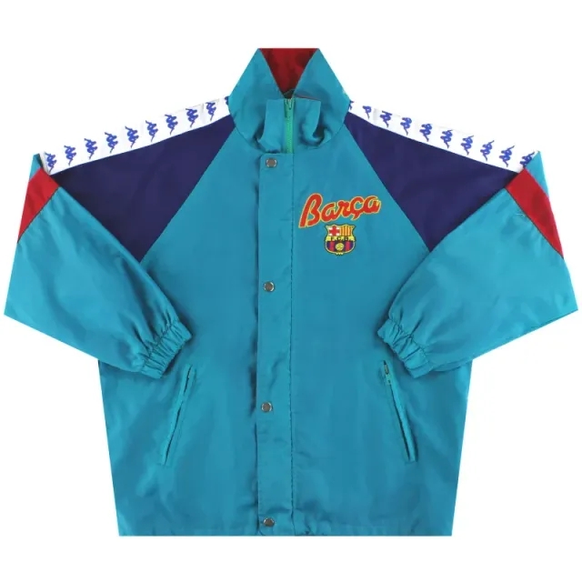 1992-95 Barcelona Kappa Rain Jacket XS - Barcelona / Excellent 