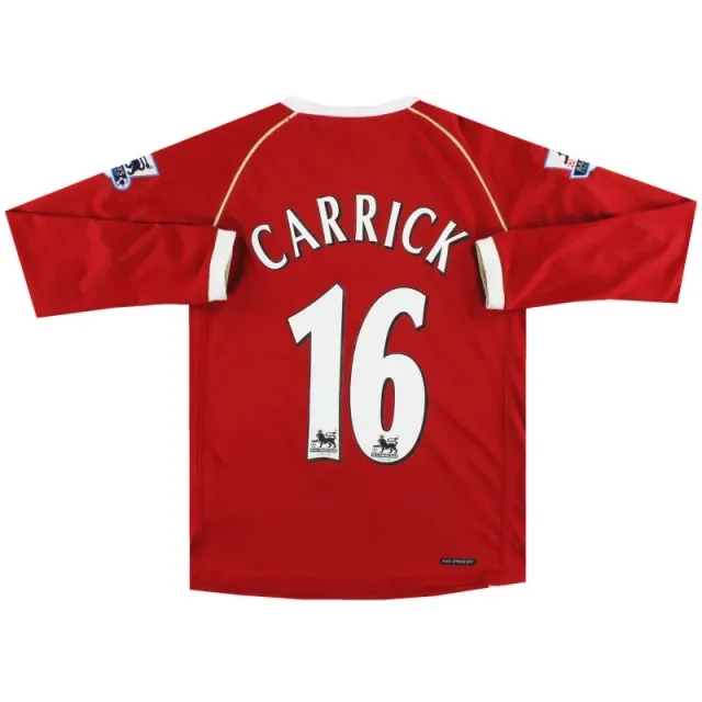 2006-07 Manchester United Nike Home Shirt Carrick #16 L/S L.Boys - Manchester United / Very good 