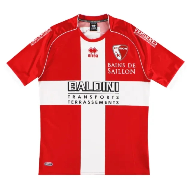 2012-13 FC Sion Errea Away Shirt L - Other European Clubs / Excellent 