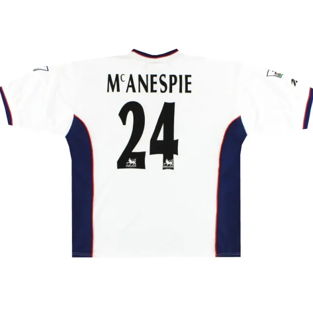 1997-98 Bolton Reebok Match Issue Home Shirt McAnespie #24 XL - Bolton Wanderers / Excellent 