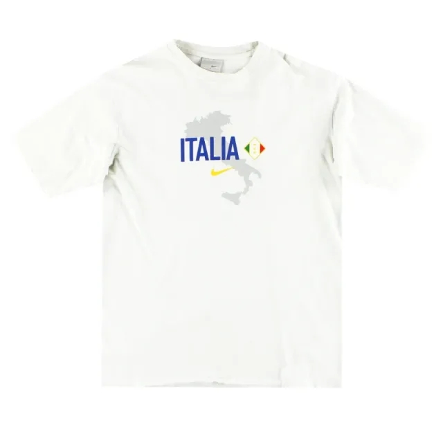2002 Italy Nike Graphic Leisure Tee Cannavaro L - Italy / Very good 