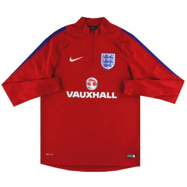 2016-17 England Nike 1/4 Zip Drill Top M - England / Excellent 