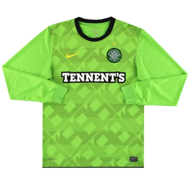 2010-11 Celtic Nike Away Shirt L/S M - Celtic / Excellent 