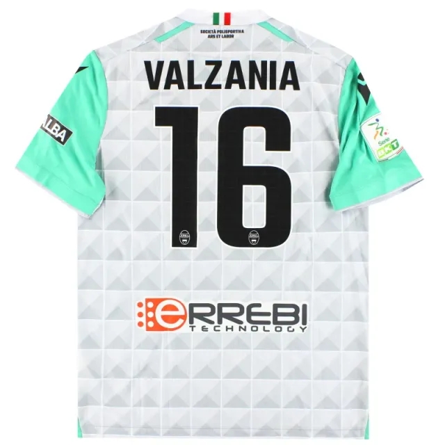 2022-23 SPAL Macron Player Issue Away Shirt Valzania #16 *As New* L - Other Italian Clubs / As New 