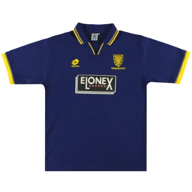 1996-97 Wimbledon Lotto Home Shirt L - Wimbledon / Excellent 