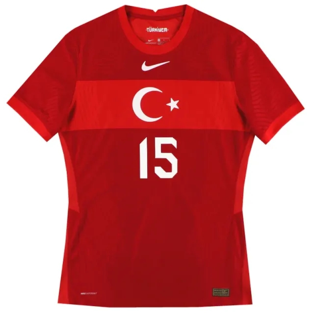 2020-21 Turkey Nike Vapor Home Shirt #15 *As New* M - Turkey / As New 