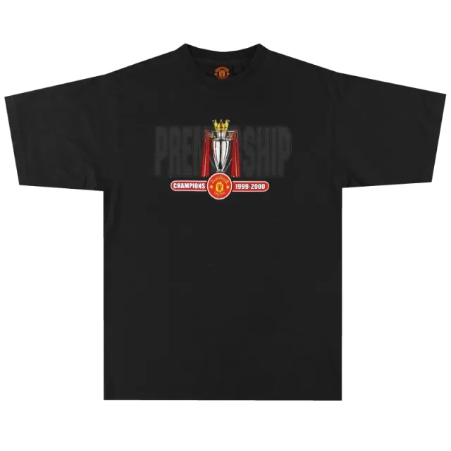 1999-00 Manchester United Graphic Tee M - Manchester United / Excellent 