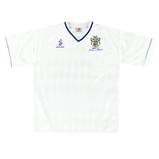 1997-98 Bury Super League 'Champions' Home Shirt *As New* L - Bury / As New 