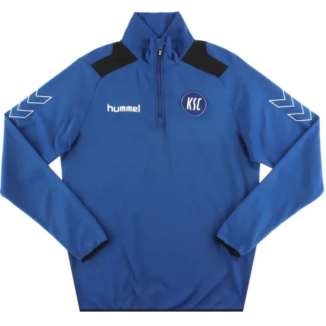 2014-15 Karlsruhe Hummel 1/4 Zip Top S - Other German Clubs / Excellent 