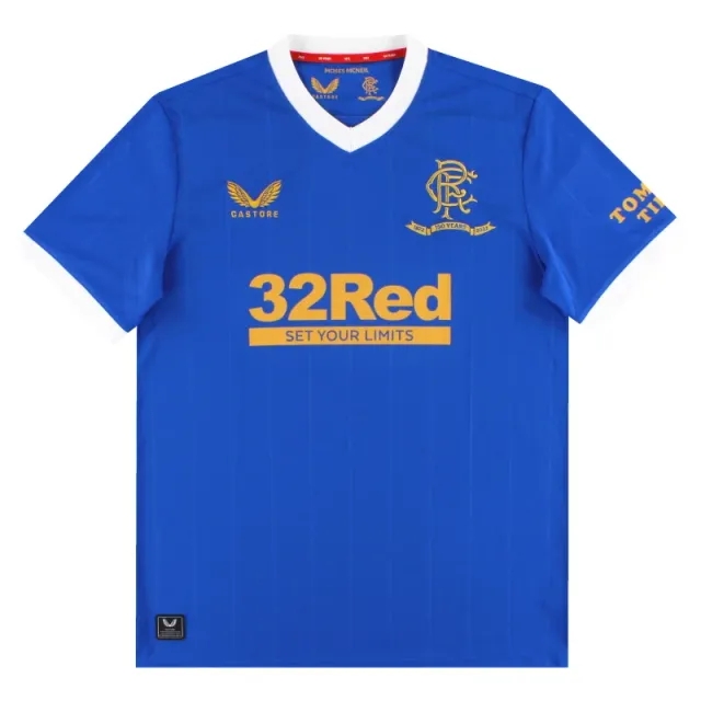 2021-22 Rangers Castore Home Shirt *Mint* L - Rangers / Mint 
