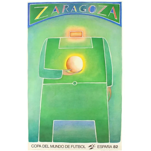 1982 Spain Original World Cup (Zaragoza) Poster - Spain / Brand New 