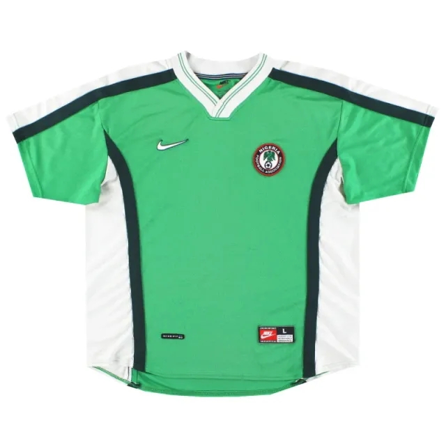 1998-00 Nigeria Nike Home Shirt L - Nigeria / Very good 