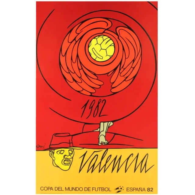 1982 Spain Original World Cup (Valencia) Poster - Spain / Brand New 