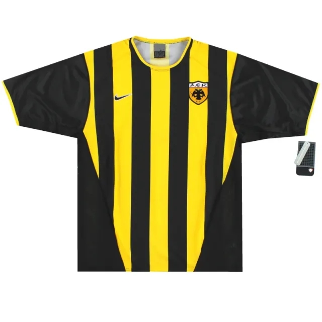 2002-04 AEK Athens Nike Home Shirt *w/tags* L - Greek Clubs / w/tags 