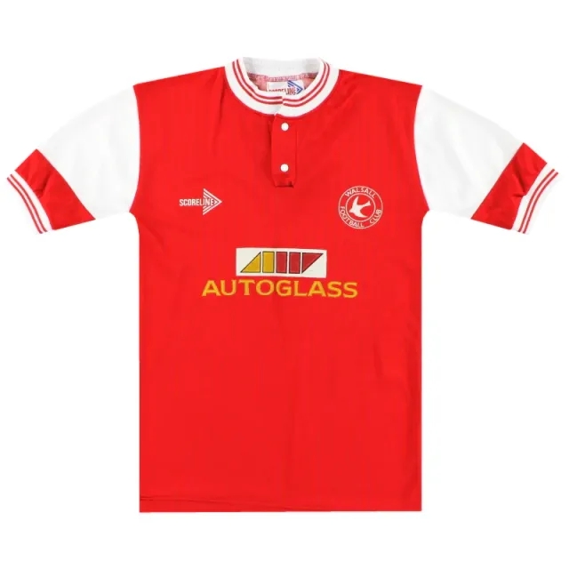 1989-90 Walsall Home Shirt L.Boys - Walsall / Excellent 