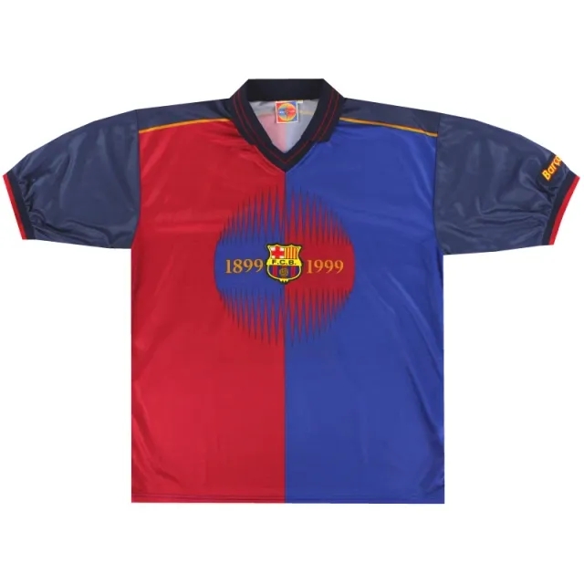 1999-00 Barcelona Centenary Fan Home Shirt Luis Enrique #21 *As New* XL - Barcelona / As New 