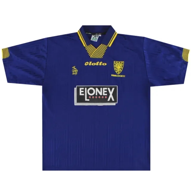 1997-99 Wimbledon Lotto Home Shirt M - Wimbledon / Very Good 