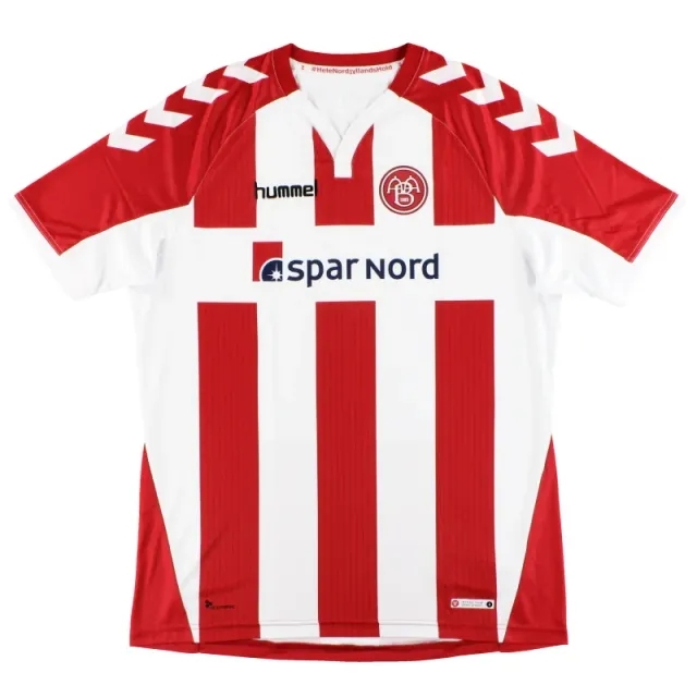2017-18 Aalborg BK Hummel Home Shirt L - Other European Clubs / Very Good 