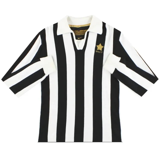 2007-08 Juventus Nike 1957 Football Heritage Shirt M - Juventus / Excellent 