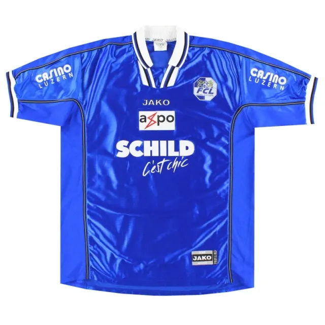 2002-03 FC Luzern Jako Player Issue Home Shirt #15 XL - Other European Clubs / Excellent 