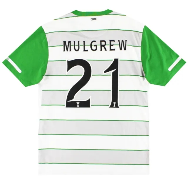 2011-12 Celtic Nike Away Shirt Mulgrew #21 M - Celtic / Excellent 