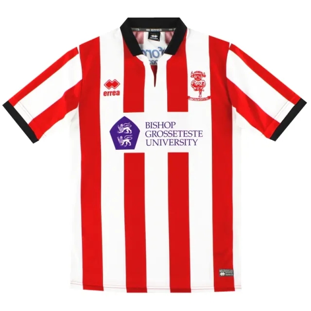 2017-18 Lincoln City Errea Home Shirt L - Lincoln City / Excellent 