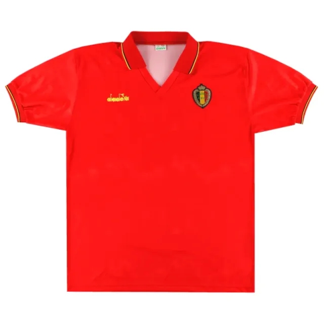 1992-94 Belgium Diadora Home Shirt XL - Belgium / Excellent 