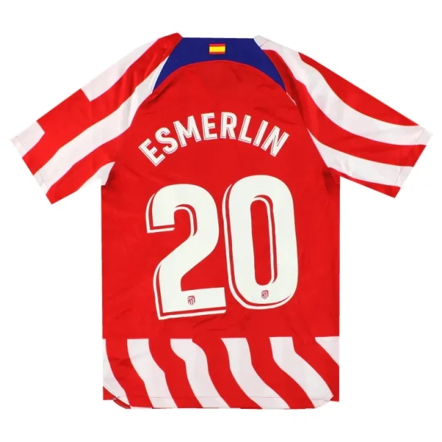 2022-23 Atletico Madrid Nike Home Shirt Esmerlin #20 *w/tags* S - Atletico Madrid / w/tags 