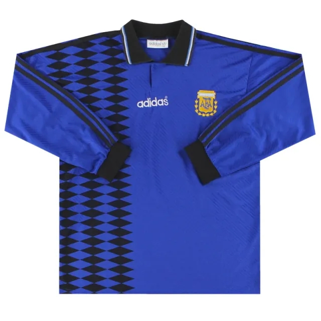 1994-95 Argentina adidas Away Shirt L/S S - Argentina / Excellent 