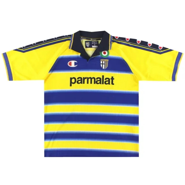 1999-00 Parma Champion Home Shirt XL - Parma / Excellent 