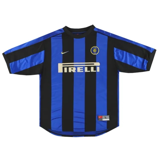 1999-00 Inter Milan Nike Home Shirt #2 L - Inter Milan / Excelelnt 
