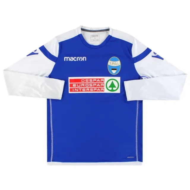 2017-18 SPAL Macron Training Shirt L/S S - Other Italian Clubs / Excellent 