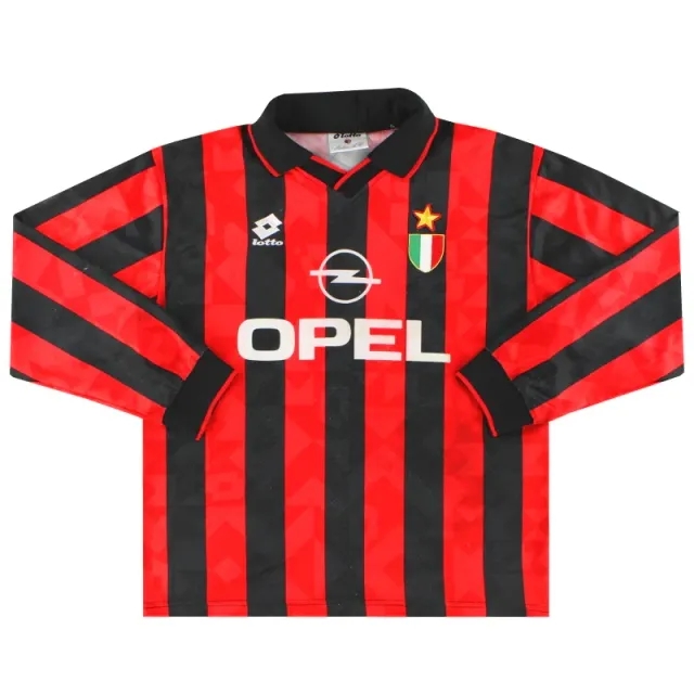 1994-95 AC Milan Lotto Home Shirt L/S XL - AC Milan / Good 