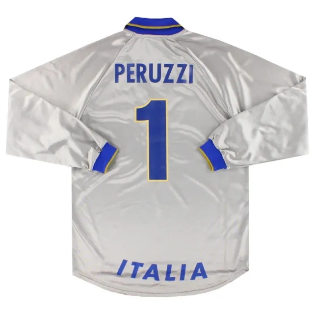 1996-97 Italy Nike Goalkeeper Shirt Peruzzi #1 M - Italy / Excellent 