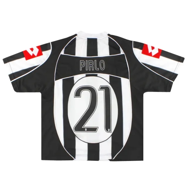 2002-03 Juventus Lotto Home Shirt Pirlo #21 M - Juventus / Excellent 