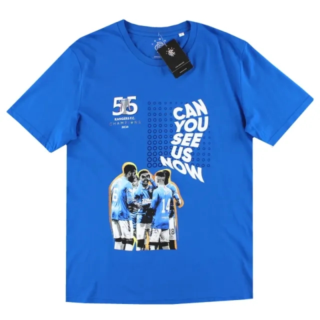 2020-21 Rangers 'Champions 55' Graphic Tee *BNIB* - Rangers / BNIB 