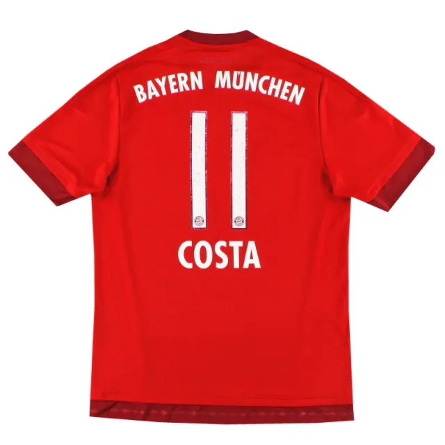 2015-16 Bayern Munich adidas Home Shirt Costa #11 M - Bayern Munich / Very good 