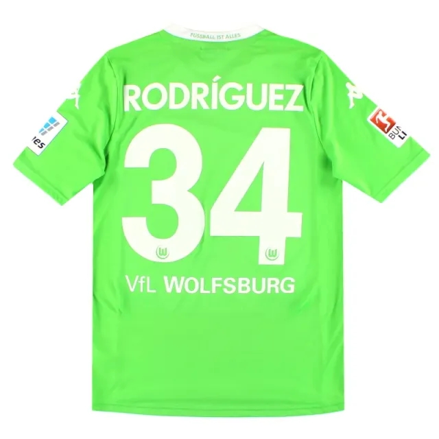 2014-15 Wolfsburg Kappa Home Shirt Rodriguez #34 S - Other German Clubs / Excellent 