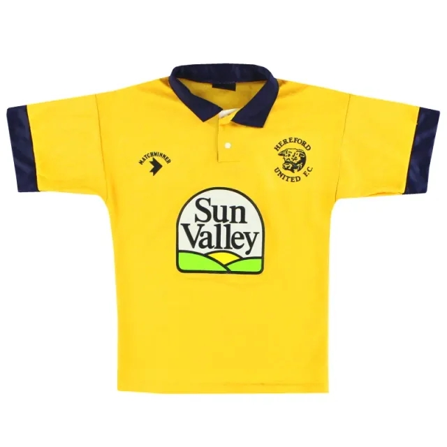 1991-93 Hereford Away Shirt Y - Other Non League Clubs / Excellent 