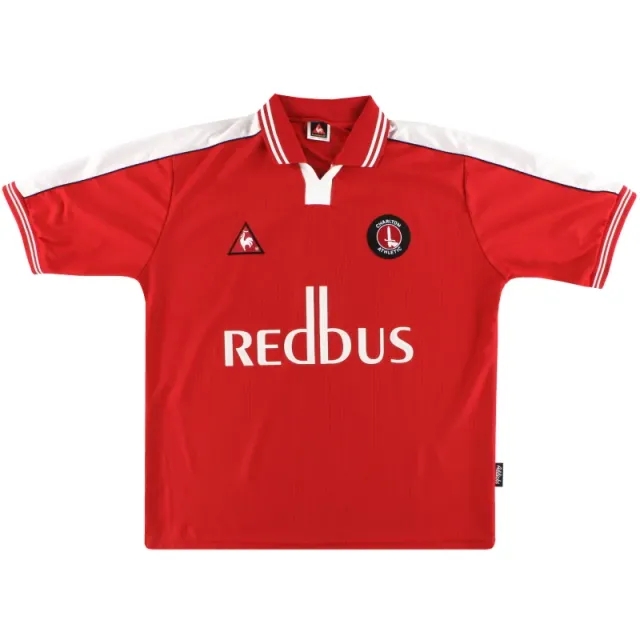 2000-02 Charlton Le Coq Sportif Home Shirt M - Charlton Athletic / Excellent 