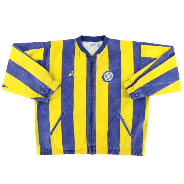 1993-95 Leeds Asics Denim Jacket L - Leeds / Excellent 