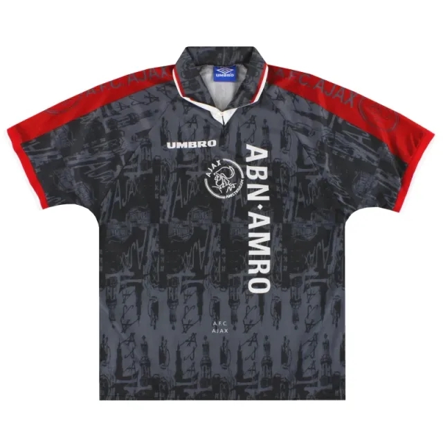 1996-97 Ajax Umbro Away Shirt *Mint* L - Ajax / Mint 