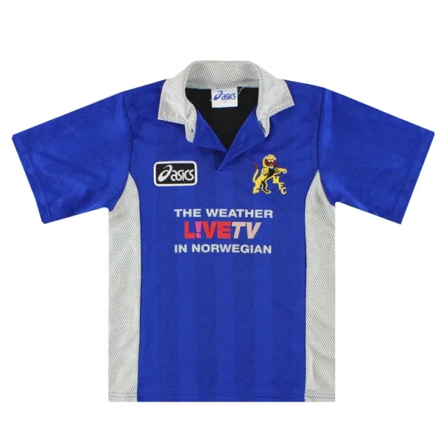 1997-99 Millwall Asics Home Shirt L.Boys - Millwall / Excellent 
