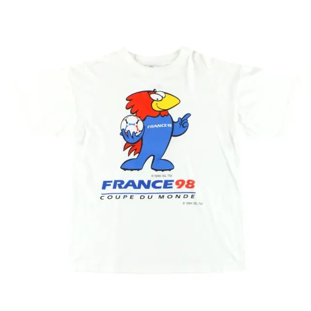 1998 France World Cup Graphic Tee L - France 1998 / Excellent 