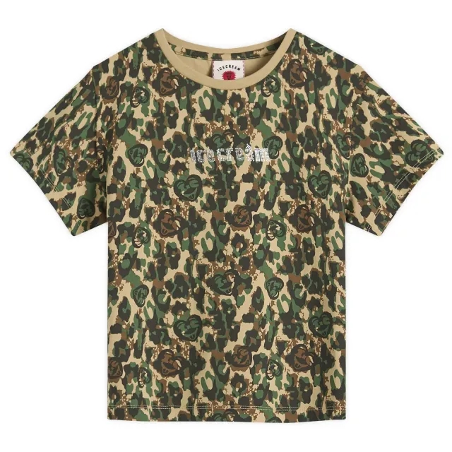 ICECREAM Women's Crystal Soft Serve Baby T-Shirt Camo