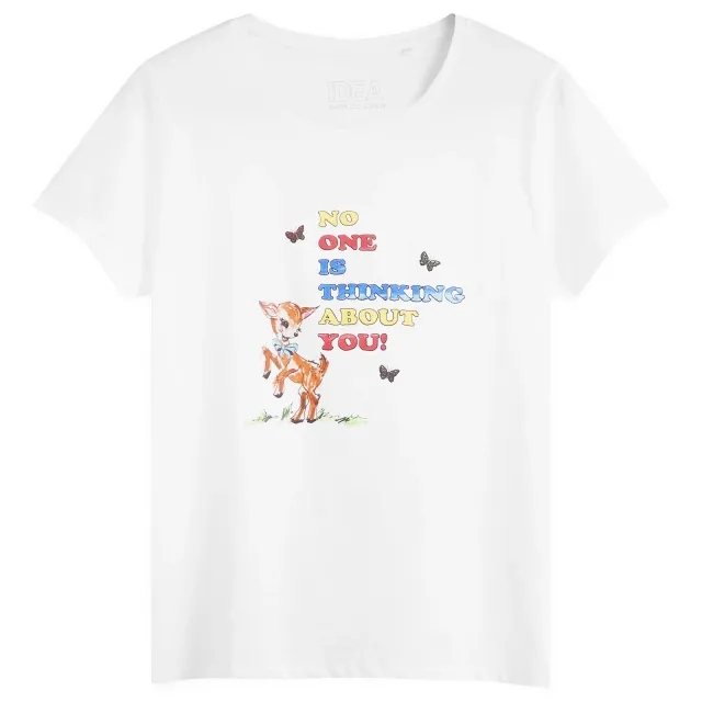 IDEA Nadia Lee Cohen No One Is Thinking About You T-Shirt White
