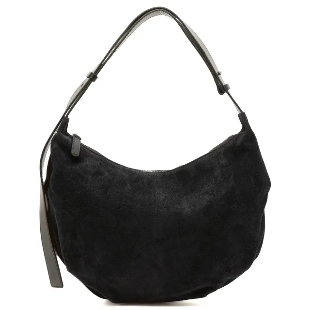 Nothing Written Women's HT Suede Shoulder Bag Black