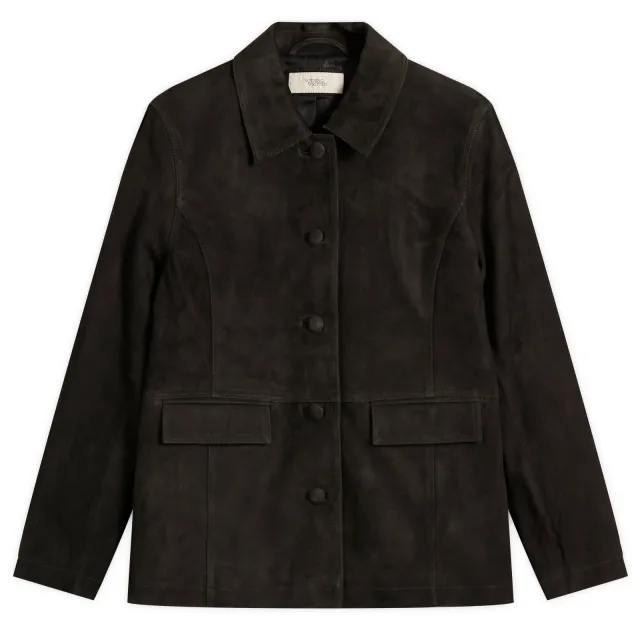 Nothing Written Women's Rona Suede Jacket Dark Brown